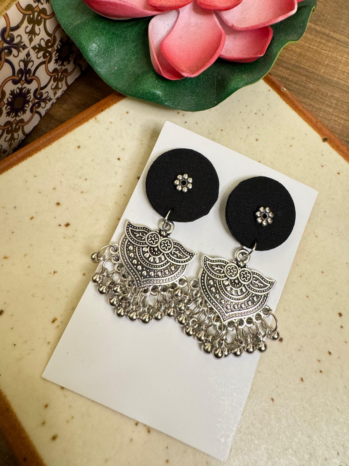 Black Bahaar earrings