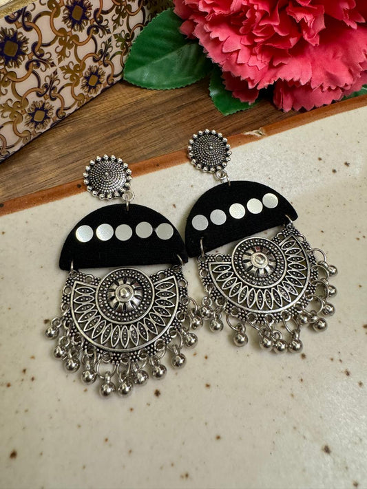 Black Chandbali danglers