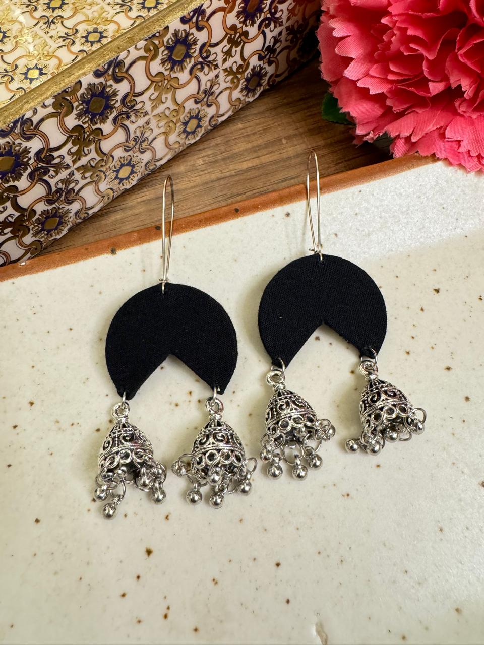 Black Chand earrings