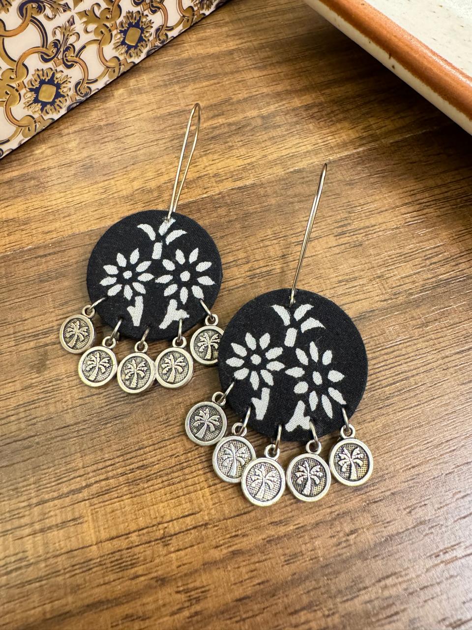 Black flower hangings